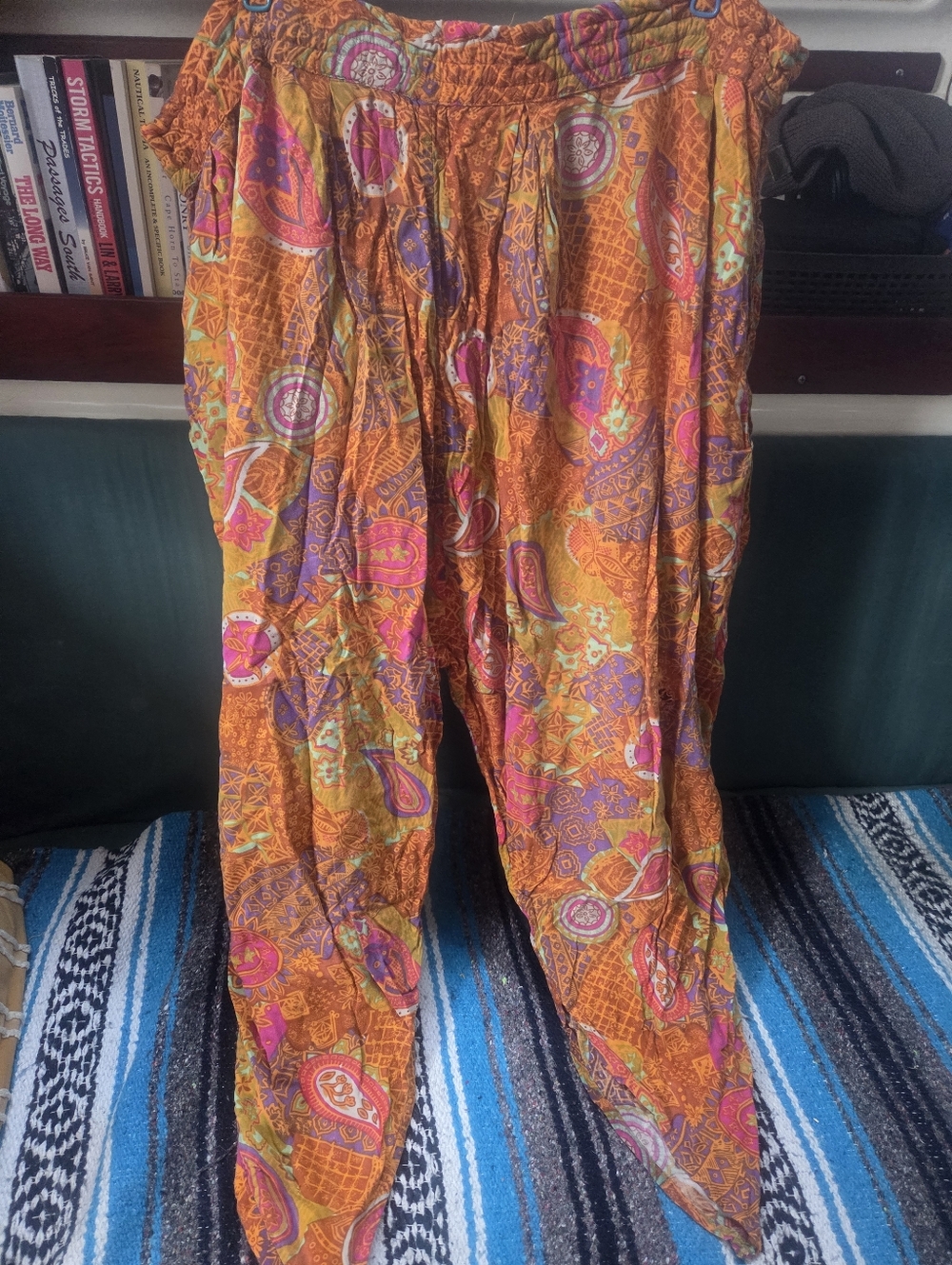 Vintage Paisley Harem Pants - Picture 2 of 6